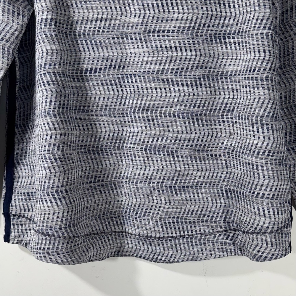 T by Talbots Funnel Neck Pullover Top Navy Blue and White NEW - Picture 9 of 12
